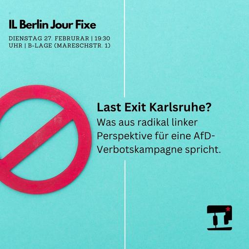 IL – Jour Fixe: Last Exit Karlsruhe?